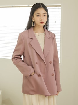 「韓国スタイル」｜UNE MANSIONさん（レディース・159cm）の秋コーディネート