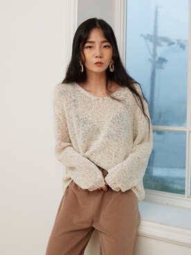 「韓国スタイル」｜UNE MANSIONさん（レディース・159cm）の秋コーディネート