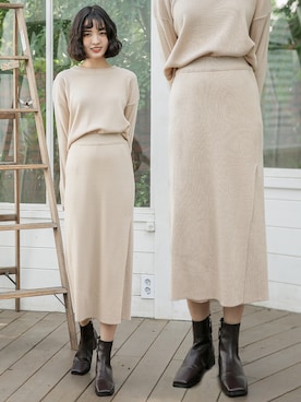 「韓国スタイル」｜UNE MANSIONさん（レディース・159cm）の秋コーディネート