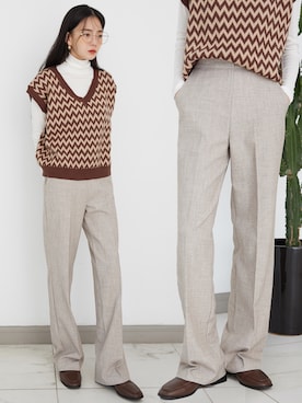 「韓国スタイル」｜UNE MANSIONさん（レディース・159cm）の秋コーディネート