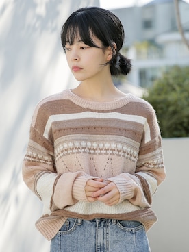 「韓国スタイル」｜UNE MANSIONさん（レディース・159cm）の秋コーディネート