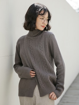 「韓国スタイル」｜UNE MANSIONさん（レディース・159cm）の秋コーディネート