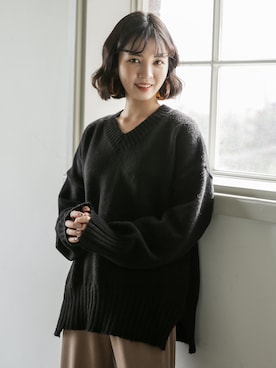 「韓国スタイル」｜UNE MANSIONさん（レディース・159cm）の秋コーディネート