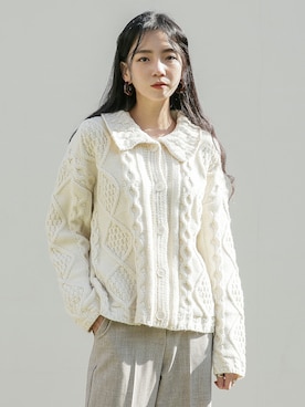 「韓国スタイル」｜UNE MANSIONさん（レディース・159cm）の秋コーディネート