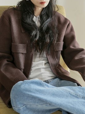 「韓国スタイル」｜UNE MANSIONさん（レディース・159cm）の秋コーディネート