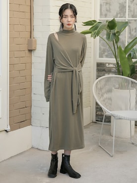 UNE MANSIONさん（レディース・159cm）の冬コーディネート