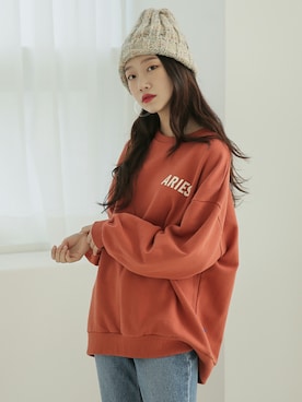 「韓国スタイル」｜UNE MANSIONさん（レディース・159cm）の冬コーディネート