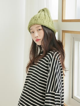 「韓国スタイル」｜UNE MANSIONさん（レディース・159cm）の冬コーディネート