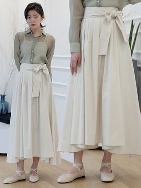 「韓国スタイル」｜UNE MANSIONさん（レディース・168cm）の冬コーディネート