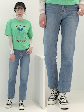 「韓国スタイル」｜UNE MANSIONさん（レディース・168cm）の冬コーディネート