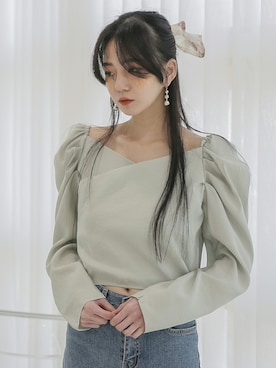 「韓国スタイル」｜UNE MANSIONさん（レディース・159cm）の冬コーディネート