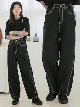 「韓国ファッション」｜UNE MANSIONさん（レディース・168cm）の春コーディネート