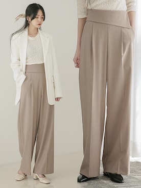 「韓国スタイル」｜UNE MANSIONさん（レディース・159cm）の春コーディネート