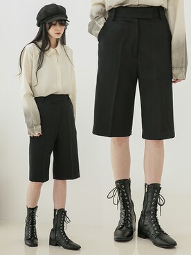 「韓国スタイル」｜UNE MANSIONさん（レディース・159cm）の春コーディネート