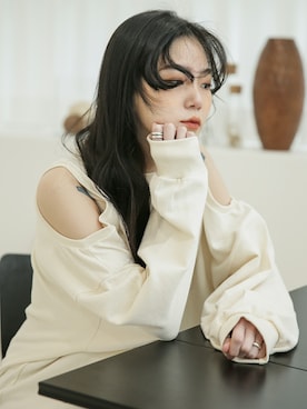 「韓国ファッション」｜UNE MANSIONさん（レディース・159cm）の春コーディネート