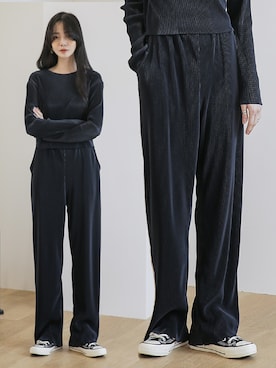 「韓国スタイル」｜UNE MANSIONさん（レディース・159cm）の春コーディネート