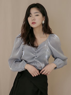 「韓国スタイル」｜UNE MANSIONさん（レディース・168cm）の春コーディネート