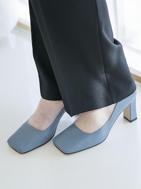 「韓国スタイル」｜「アイテム（パンプス）」を使った、UNE MANSIONさん（レディース・159cm）の春コーディネート