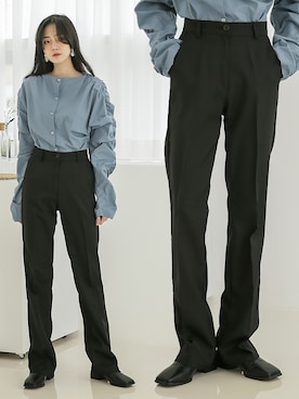 「韓国スタイル」｜UNE MANSIONさん（レディース・159cm）の春コーディネート