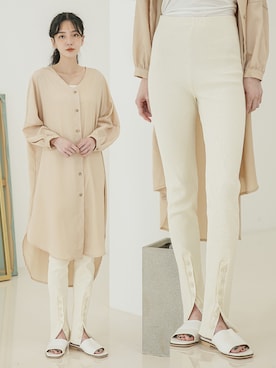 「韓国スタイル」｜UNE MANSIONさん（レディース・159cm）の春コーディネート