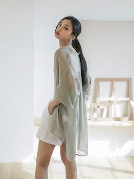 「UNE MANSION（ユヌマンション）のアイテム（キャミソール）」を使った、UNE MANSIONさん（レディース・168cm）の春コーディネート