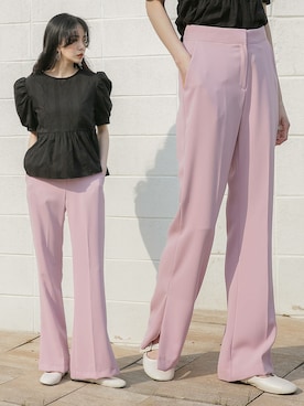 「韓国スタイル」｜UNE MANSIONさん（レディース・159cm）の夏コーディネート