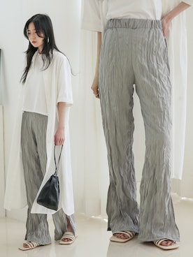 「韓国スタイル」｜UNE MANSIONさん（レディース・159cm）の夏コーディネート