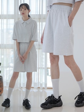 「韓国スタイル」｜UNE MANSIONさん（レディース・169cm）の夏コーディネート