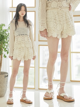 「韓国好きな人と繋がりたい」｜UNE MANSIONさん（レディース・159cm）の夏コーディネート