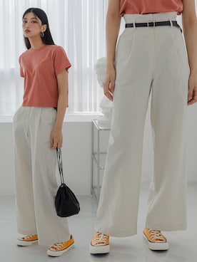 「韓国好きな人と繋がりたい」｜UNE MANSIONさん（レディース・168cm）の夏コーディネート