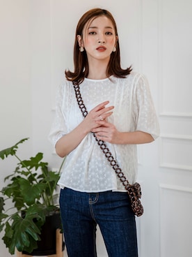 「韓国スタイル」｜UNE MANSIONさん（レディース・168cm）の夏コーディネート