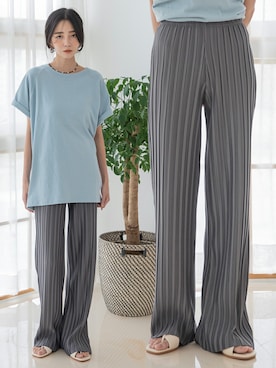 「韓国スタイル」｜UNE MANSIONさん（レディース・159cm）の夏コーディネート