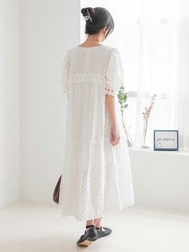 「韓国コーデ」｜「アイテム（バレエシューズ）」を使った、UNE MANSIONさん（レディース・159cm）の夏コーディネート