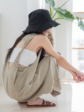 「韓国スタイル」｜UNE MANSIONさん（レディース・159cm）の夏コーディネート