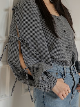 「韓国スタイル」｜UNE MANSIONさん（レディース・159cm）の夏コーディネート