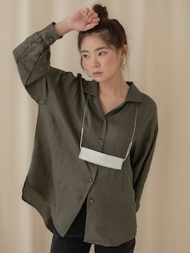 「Vネック」｜UNE MANSIONさん（レディース・168cm）の夏コーディネート