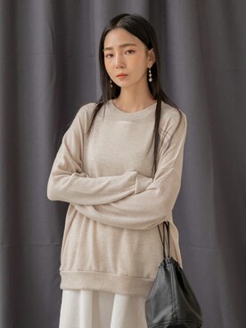 「韓国好きな人と繋がりたい」｜UNE MANSIONさん（レディース・159cm）の秋コーディネート