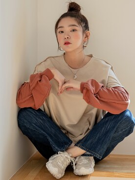 「韓国スタイル」｜UNE MANSIONさん（レディース・168cm）の秋コーディネート