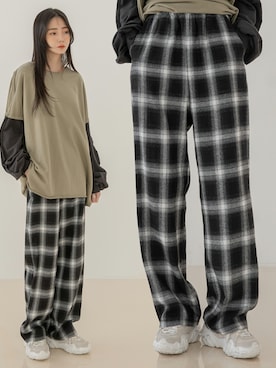 「韓国好きな人と繋がりたい」｜UNE MANSIONさん（レディース・159cm）の秋コーディネート