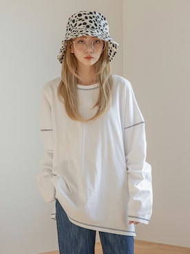 「韓国好きな人と繋がりたい」｜UNE MANSIONさん（レディース・159cm）の秋コーディネート