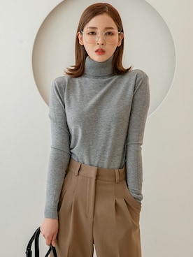 「韓国好きな人と繋がりたい」｜UNE MANSIONさん（レディース・159cm）の秋コーディネート