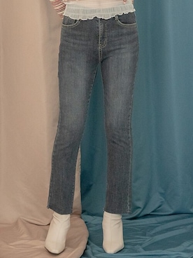 「韓国ファッション」｜UNE MANSIONさん（レディース・168cm）の冬コーディネート