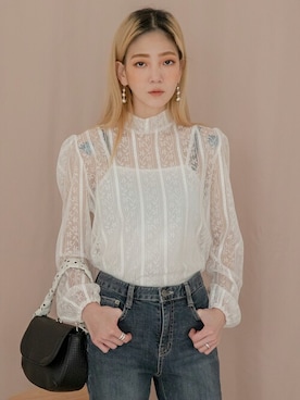 「韓国スタイル」｜UNE MANSIONさん（レディース・159cm）の冬コーディネート