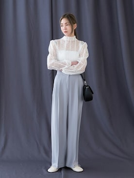 「韓国スタイル」｜UNE MANSIONさん（レディース・159cm）の冬コーディネート