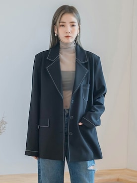 UNE MANSIONさん（レディース・159cm）の春コーディネート