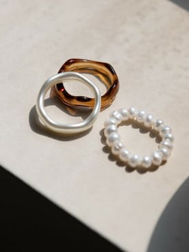 「アイテム（リング、ホワイト系）」を使った、UNE MANSIONさん（レディース・159cm）の夏コーディネート