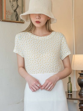 「フラワー」｜UNE MANSIONさん（レディース・159cm）の夏コーディネート
