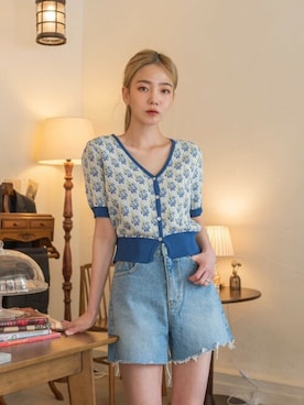 「フラワー」｜UNE MANSIONさん（レディース・159cm）の夏コーディネート