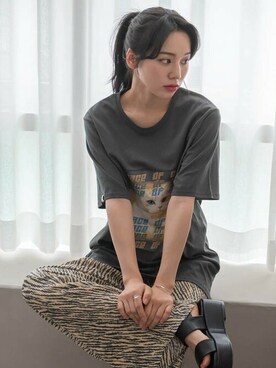 「カジュアルコーディネート」｜UNE MANSIONさん（レディース・159cm）の夏コーディネート