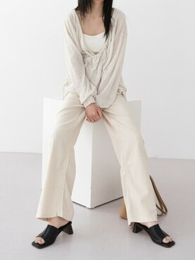 「ルーズフィット」｜UNE MANSIONさん（レディース・159cm）の夏コーディネート